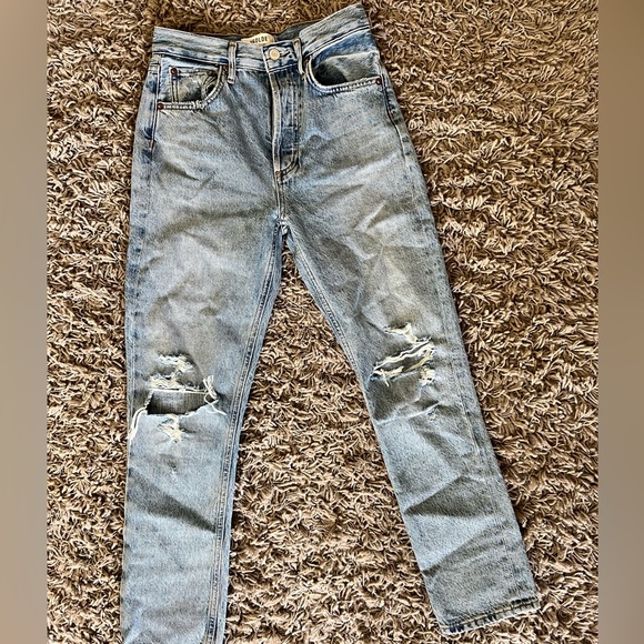 Agolde Riley High Rise Straight Jean - Picture 2 of 4